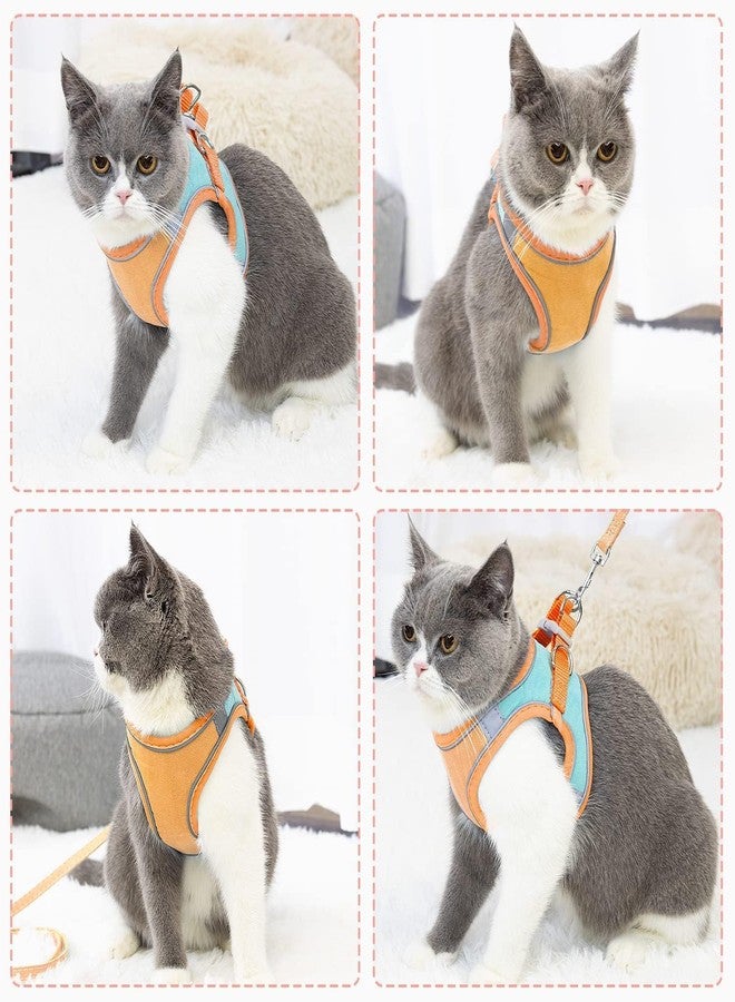 MVM Enterprise Cat Harness with Leash Outdoor Anti-Breakaway Leash for Cats with Safety Reflective Strips, Harness Adjustable, 1.5m Belt for Cat, Dog for Morning Walking (1) - Image 4